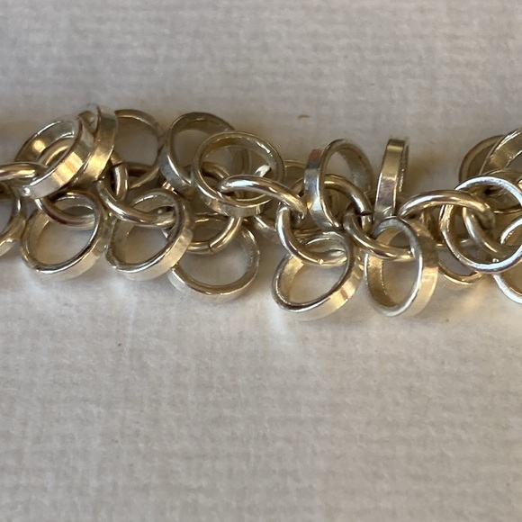 Carolee Silver Tone Circle Toggle Bracelet - Picture 6 of 8
